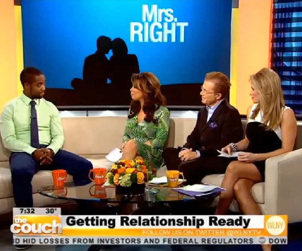 Tony A. Gaskins, Jr. appearing as a relationship expert on daytime television